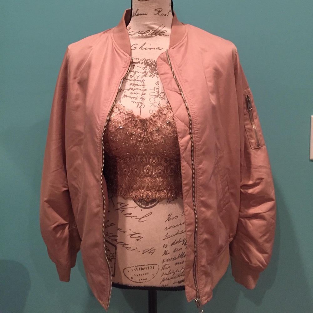 Champagne Bomber jacket